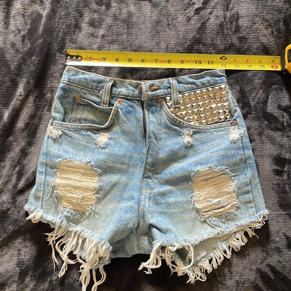 Custom Levi’s. Studded. Will fit size 24-25. See measurements in photos. - Picture 6 of 10